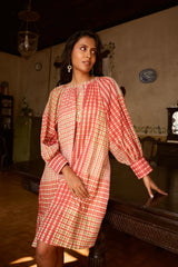 Cotton Hand Block Printed Tunic - Rust