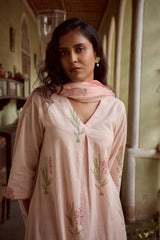 Cotton Hand Block Printed Kurta - Pink