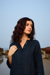 Blue Hand Embroidered Tunic