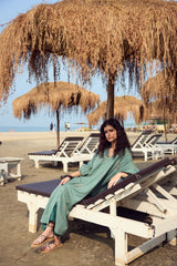 Green Cotton Hand Block Printed Kurta