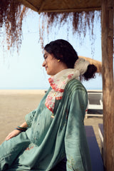 Green Cotton Hand Block Printed Kurta