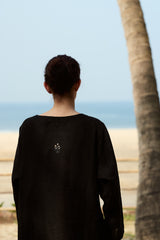 Black Hand Embroidered Tunic