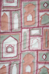 Cotton Hand Block Printed Quilt - Peach Pink