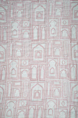 Cotton Hand Block Printed Quilt - Peach Pink