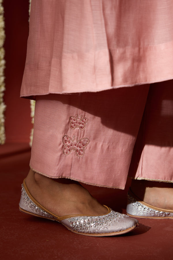 Chanderi Parallel - Pink