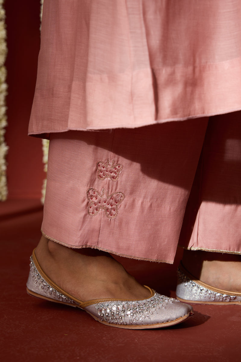 Chanderi Parallel - Pink