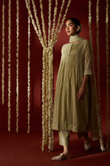 Chanderi Dupatta - Green