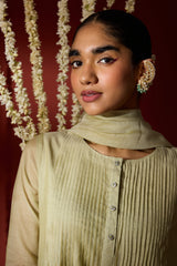 Chanderi Dupatta - Green