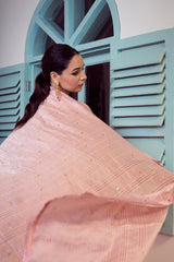 Chanderi Dupatta - Peach