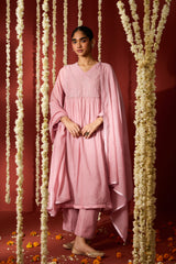 Chanderi Dupatta - Pink