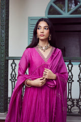 Chanderi Dupatta - Purple