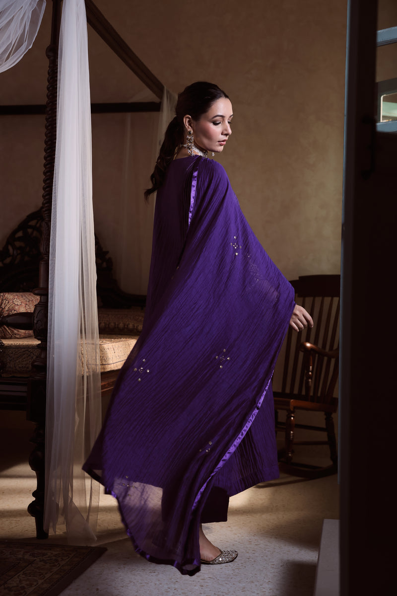 Chanderi Dupatta - Purple