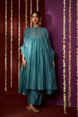 Chanderi Dupatta - Blue