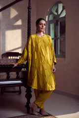 Dupion Silk Pant - Yellow