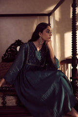Chanderi Embroidered Kurta - Green