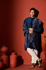 Tissue Dupatta - Blue