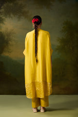 Cotton Satin Parallel - Yellow