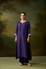 Cotton Satin Parallel - Purple