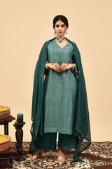 Chanderi Kurta - Green