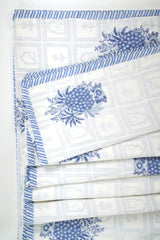 Cotton Hand Block Printed Dohar - White