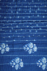 Batik Printed Quilt - Indigo