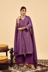 Chanderi Kurta - Purple