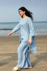 Blue Hand Embroidered Tunic