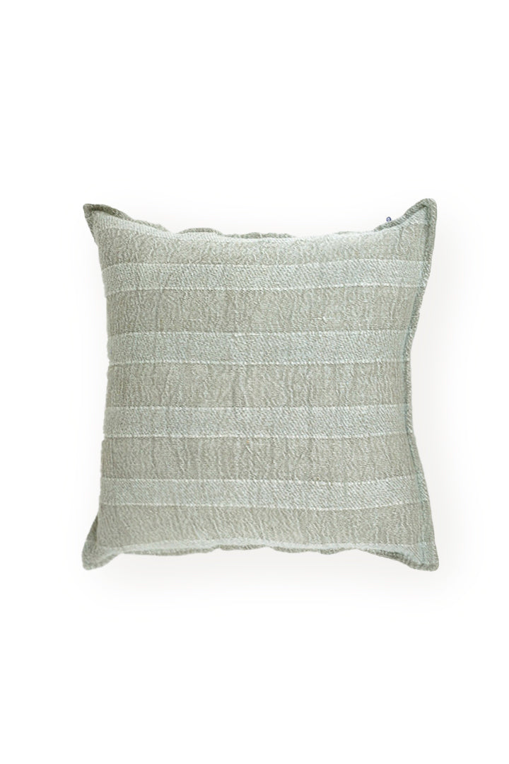 Cotton Textured stripes Cushion -  Light Grey