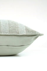 Cotton Textured stripes Cushion -  Light Grey