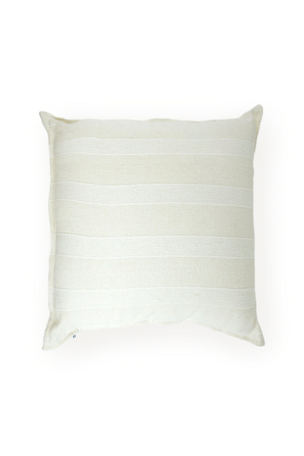Cotton Textured stripes Cushion - Beige