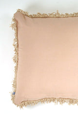 Linen Viscose Solid Cushion - Peach