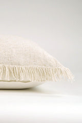 Linen Viscose Solid Cushion - Beige