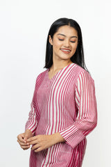 Chanderi Hand Block Printed Kurta - Pink