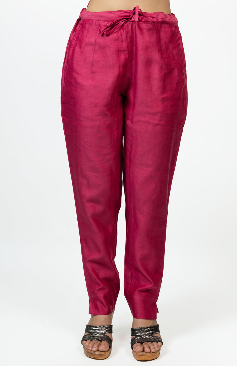 Chanderi Pant - Pink