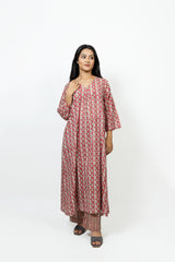 Cotton Hand Block Printed Kurta - Pink