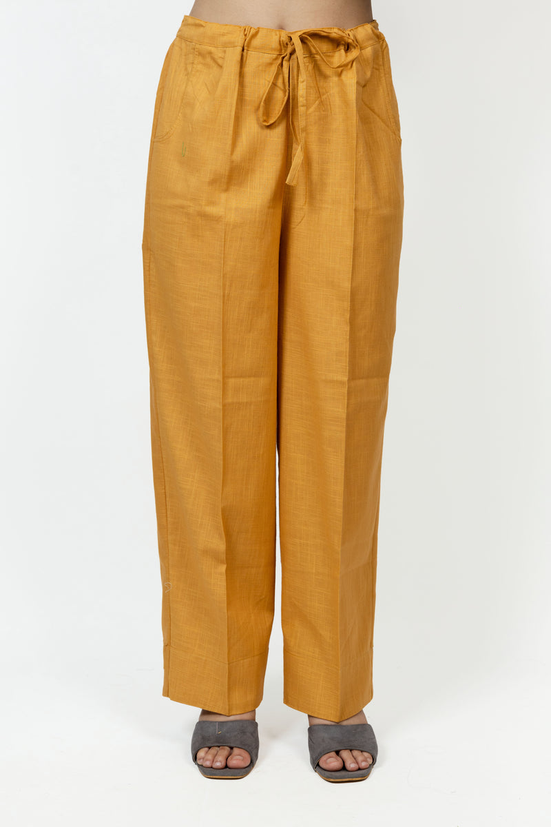 Cotton Parallel - Mustard Yellow