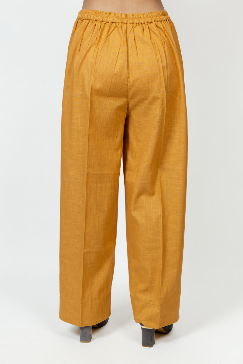 Cotton Parallel - Mustard Yellow