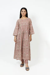 Cotton Hand Block Printed Kurta - Pink