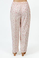 Cotton Hand Block Printed Pant - Offwhite