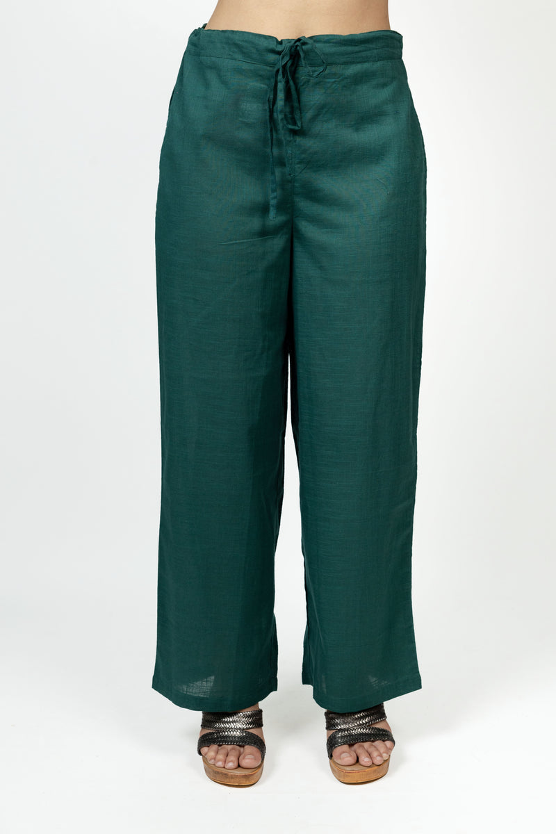 Cotton Parallel - Dark Green