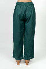 Cotton Parallel - Dark Green