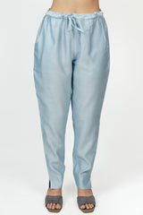 Chanderi Pant - Blue