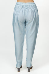 Chanderi Pant - Blue