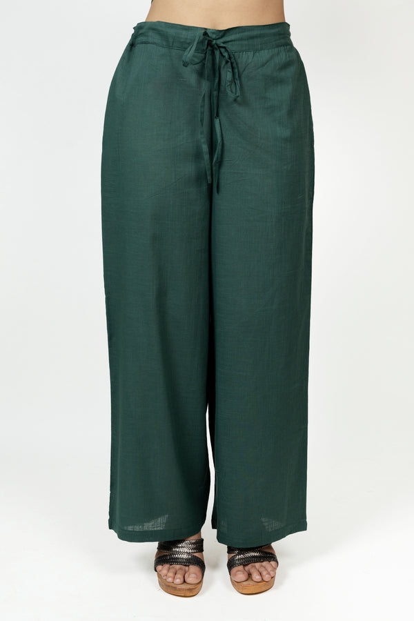 Cotton Parallel - Dark Green