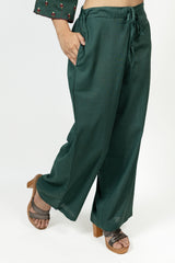 Cotton Parallel - Dark Green