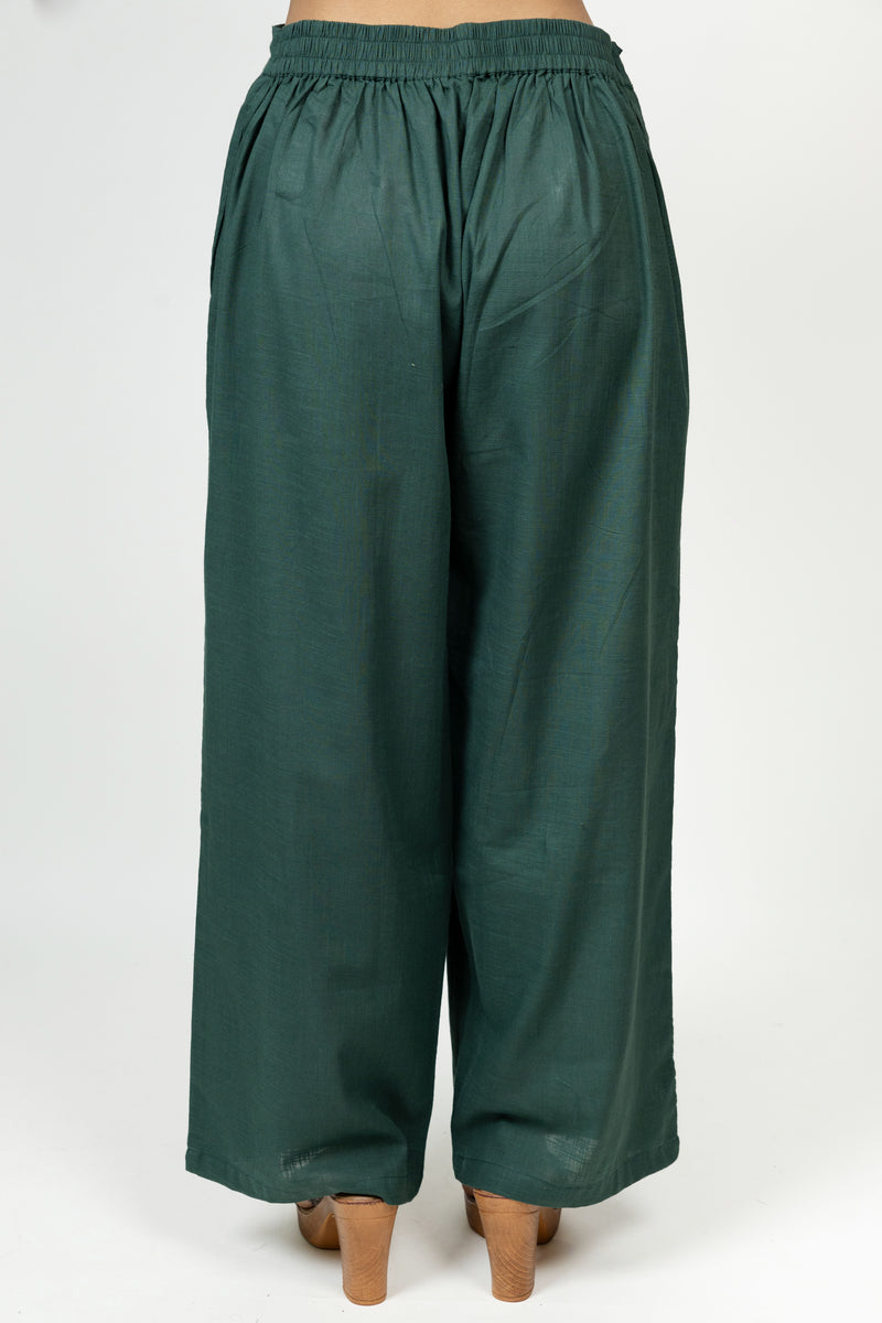 Cotton Parallel - Dark Green