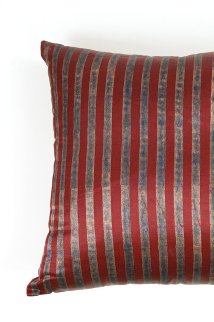 Ajrak Printed Mashru Cushion