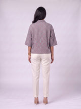 Blue Cotton Hand Block Printed Shirt