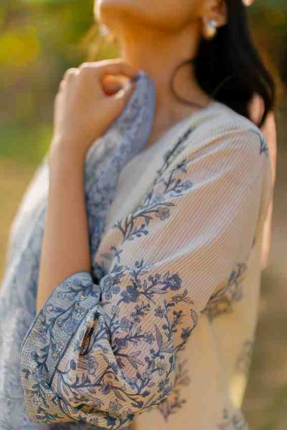 Cotton Hand Block Printed Kurta - Blue