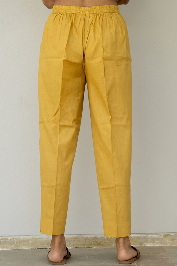 Cotton Pant - Yellow